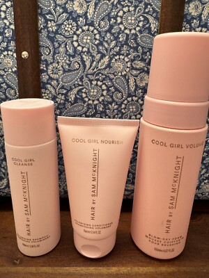 Hair By Sam McKnight Cool Girl Cleanse (100ml), Nourish (75ml) & Volume (150ml)