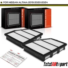 2Pcs Engine Air Filter for Nissan Altima 2019 2020 2021 2022 2023 2024  Front