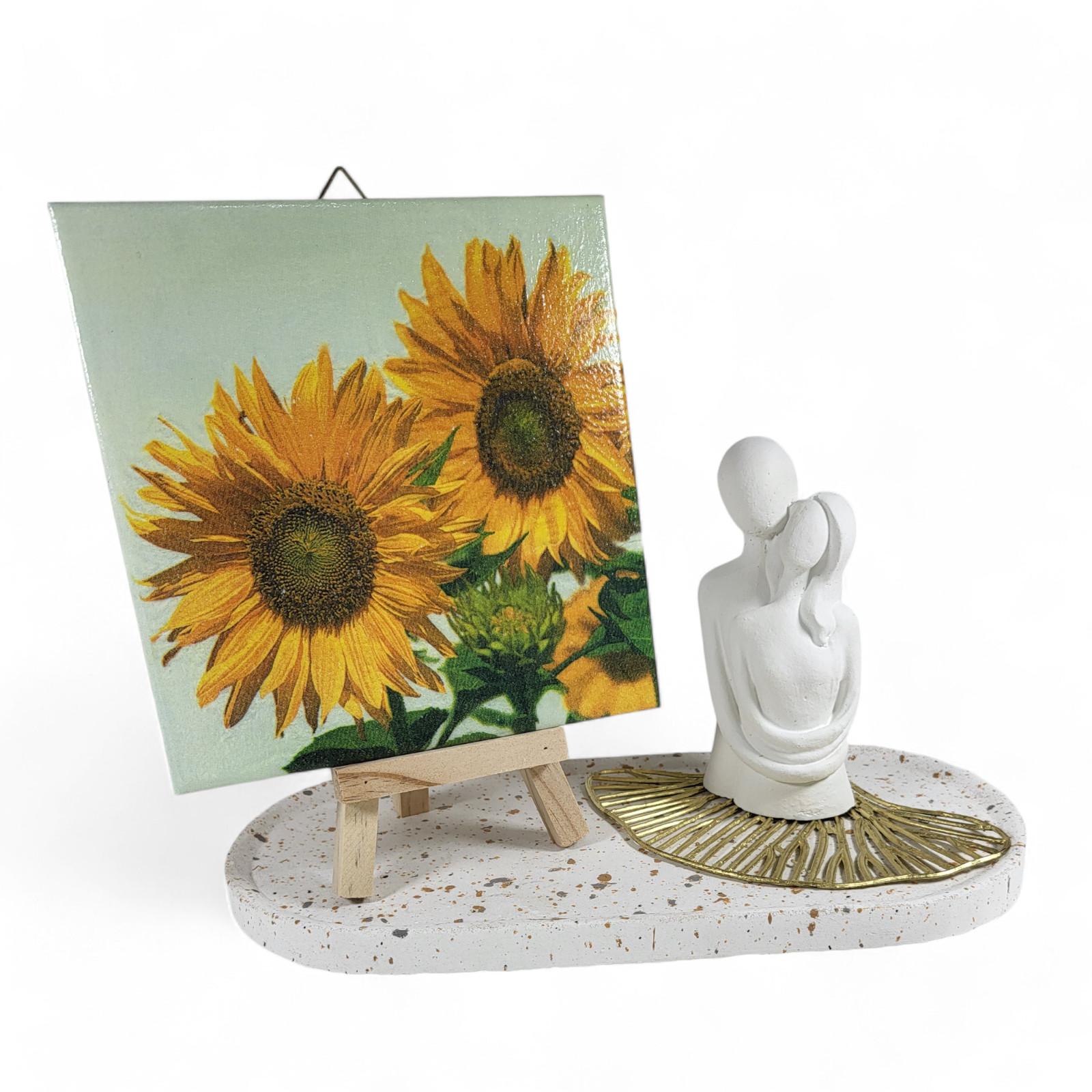 Kachel I Bildfliese I Motivfliese aus Keramik (15 x 15 cm) Sonnenblumen (ST020)