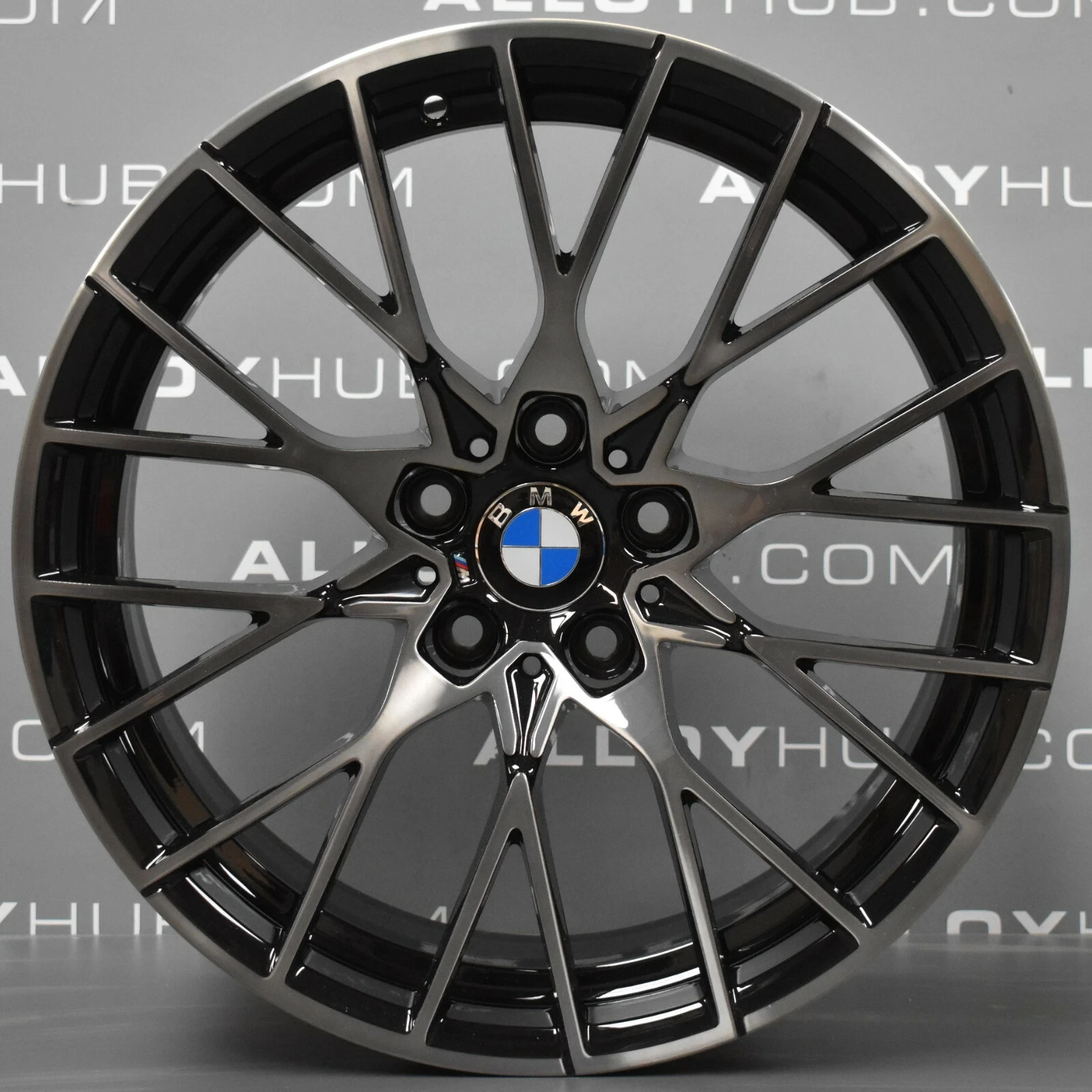 VÉRITABLE BMW M2 COMPETITION F87 788M 19 POUCES NOIR ALLIAGE SIMPLE AVANT X1 - Photo 1/4