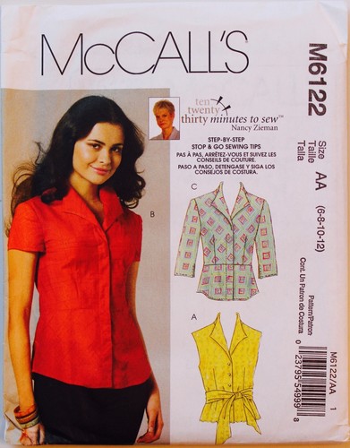 U PICK! Camisa Blusa Túnica Top McCalls Misses Estampado Coser ~ UC/FF - Imagen 32 de 61