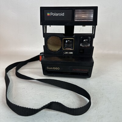 Polaroid Sun 660 Instant Film Camera Autofocus Untested