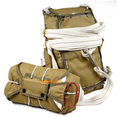 US! WWII US Airborne T-5 Parachute Backpack System Bag Equipment Replica Props