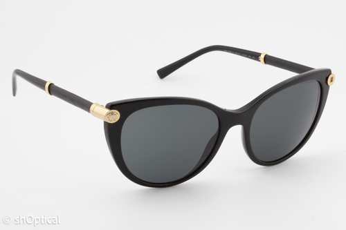 Versace 4364-Q GB1/87 Womens Cat Eye Tinted Sunglasses Frames Black 55mm - Picture 4 of 10