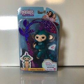 WowWee Fingerlings Glitter Monkey Quincy Interactive Toy Child Birthday Gift NEW