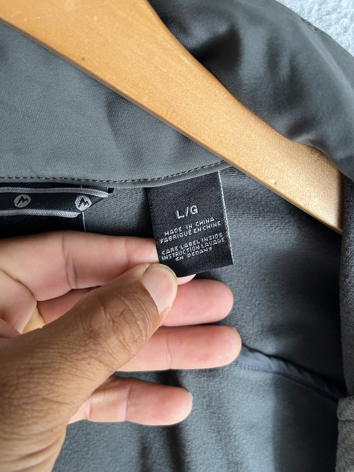 Marmot Full Zip Softshell Jacket Gray Large Gorpc… - image 10