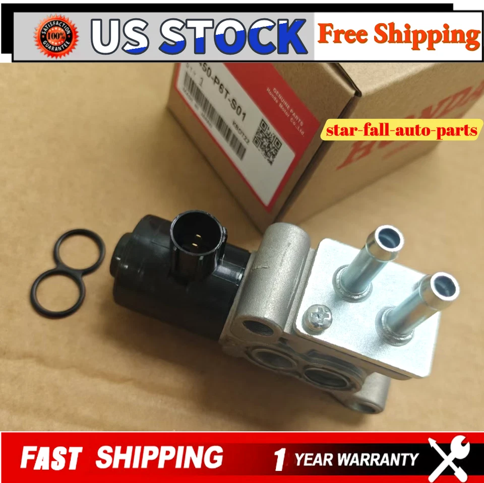 Válvula de control de aire de ralentí OEM IAC 36450-P6T-S01 para Honda Civic Del Sol 1,6 L 96-00 Foto 3 de 4