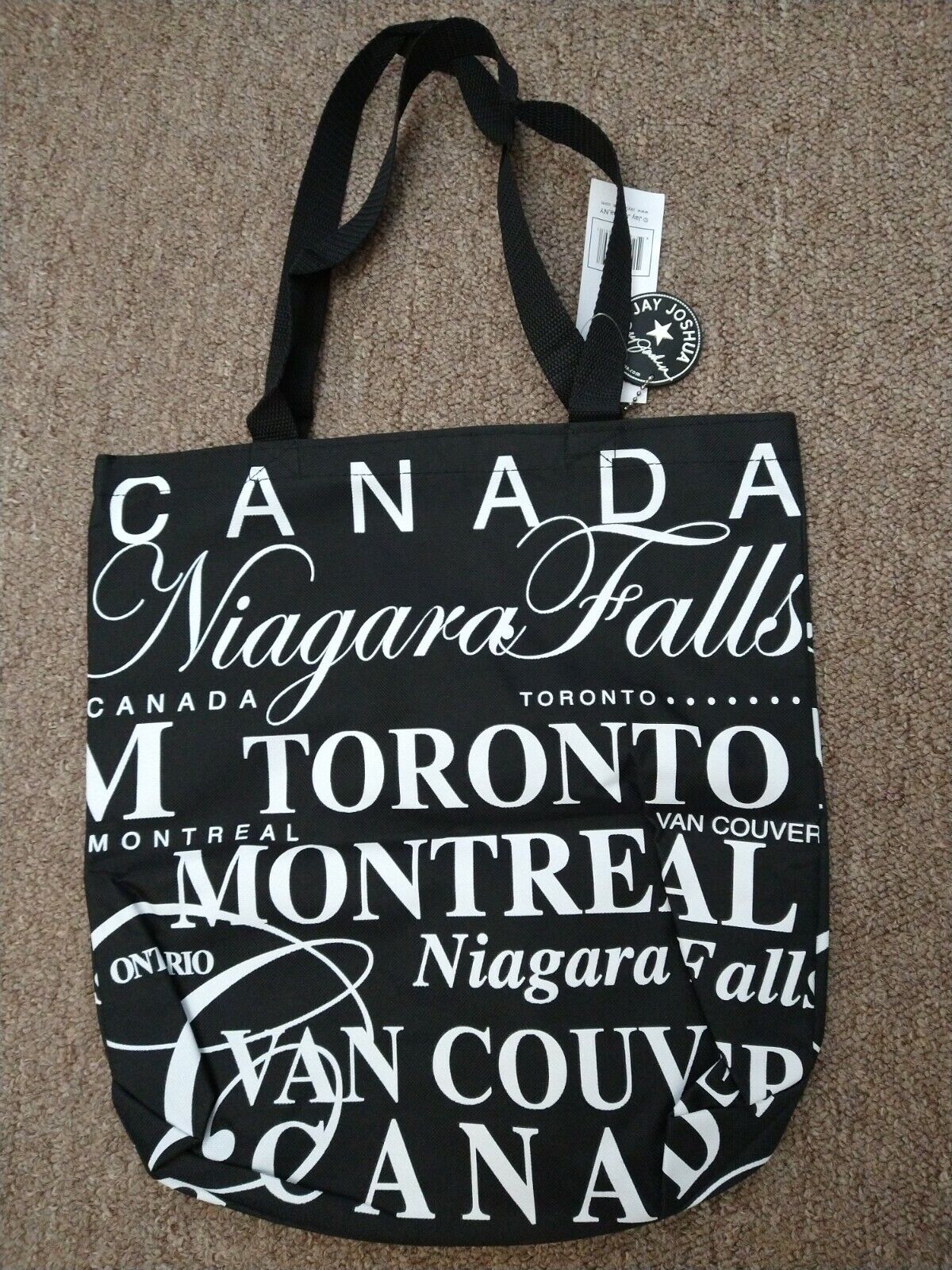 Jay Cheap mail order shopping Joshua NY Tote Shoulder Bag Black Niagara Canada White Toron Ranking TOP11