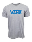 VANS MENS LOGO GRAY HEATHER PREMIUM T SHIRT NEW