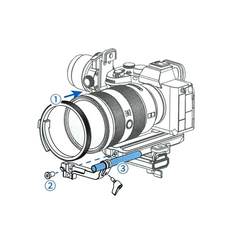 Follow Focus Lens Control Motor Set for Feiyu SCORP Series Camera Stabilizer - Picture 7 of 9