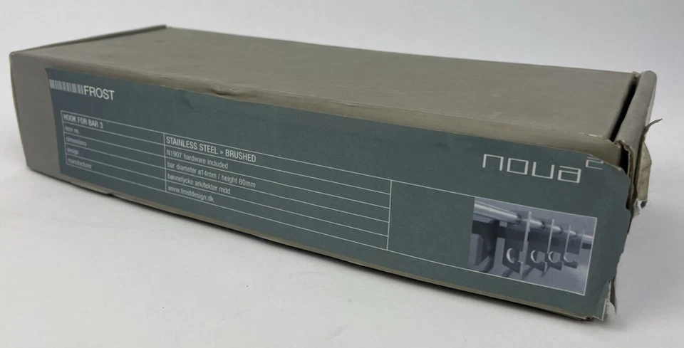 4 x Nova2 | Gancho para barra 3 ganchos individuales de FROST Diseñado por HENRIK BØNNELYCKE Foto 3 de 4
