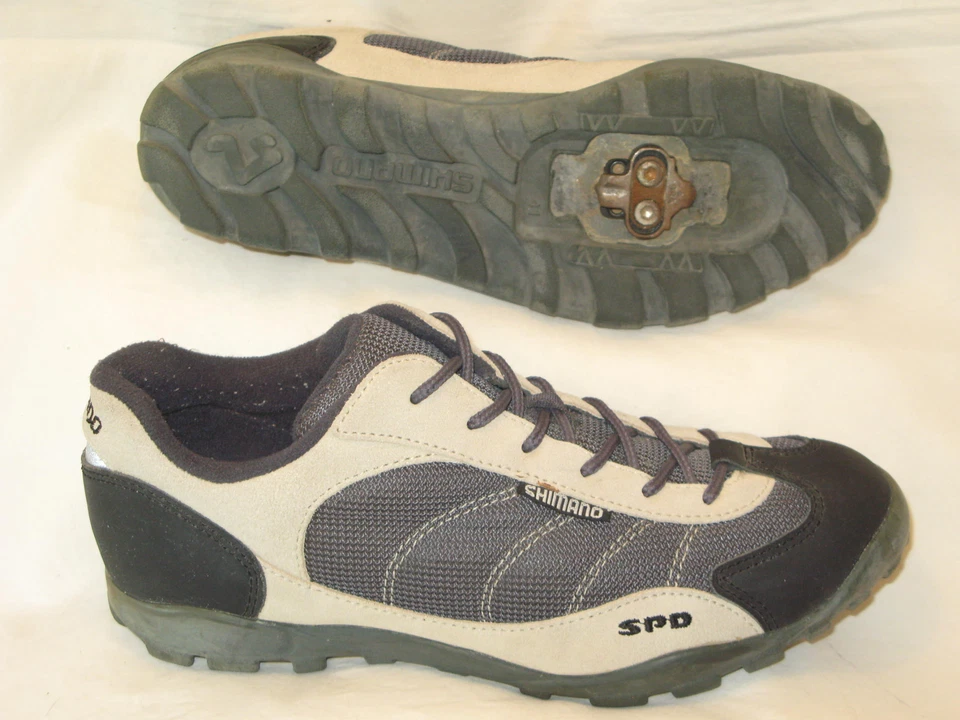 Sapato de Mountain Bike Shimano SH M020 MTB EU 41 EUA Feminino Tamanho 9 Masculino 7.5 + Chuteiras SPD - Imagem 2 de 4
