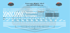 Juego de calcomanías Ferromex SD40-2 SD45 O escala 1:48
