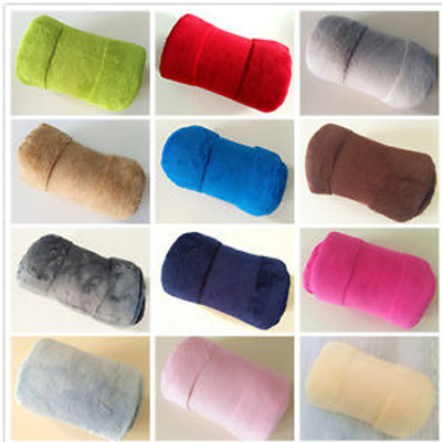 Micro Coral Uni Fleece Decke Weich Luxus Warm Zuhause Sofa Bett Überwurf 100*150
