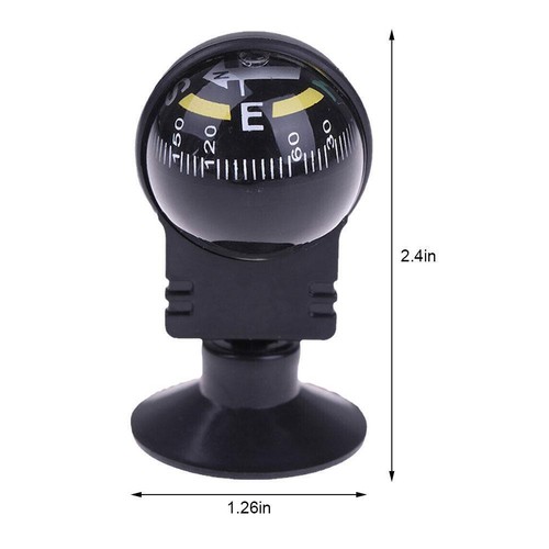 1 Pcs 360 degree rotation Navigation Ball Shaped Car Compass with Suction HOTK - Picture 14 of 14