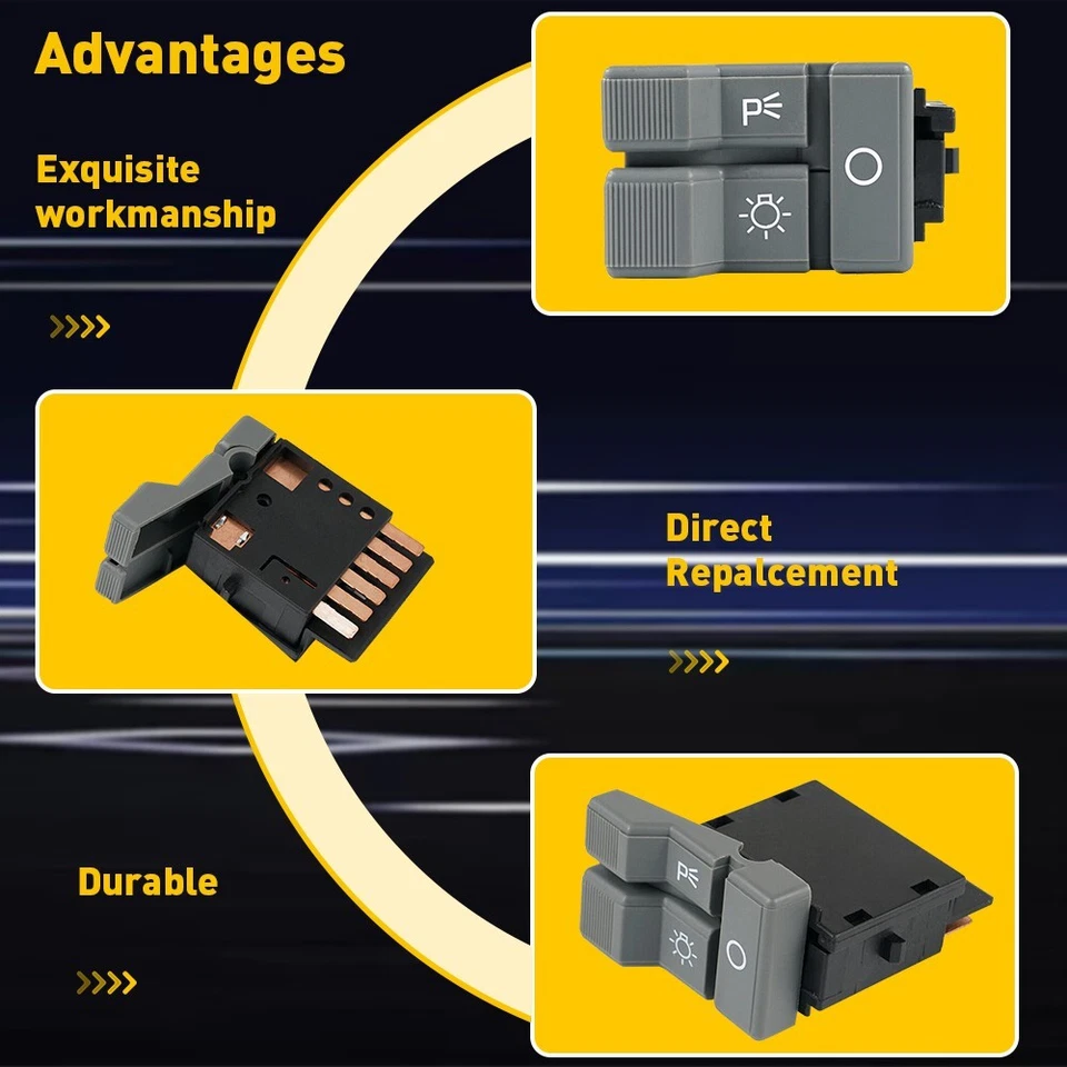 New Headlight Switch Light For 1990-1994 & GMC Chevrolet C2500 C1500 C3500 Truck - Image 3 of 4