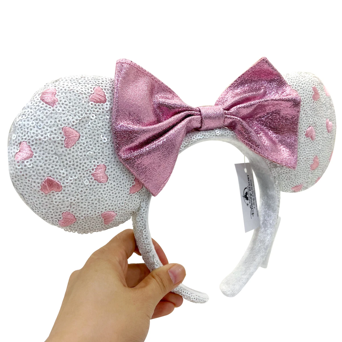 NWOT Tokyo Disney “Denim” Mickey Minnie Mouse Ears Headband Available at the @Disneystore * Mickey and Minnie Mouse Main  main image 2