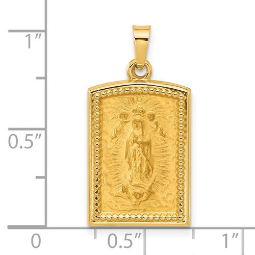 Halskette 14 Karat massives Gelbgold Unsere Liebe Frau von Guadalupe Jungfrau Maria - Bild 6 von 12