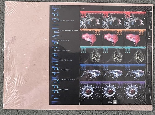 Deep Sea Creatures - US Scott 3439-3443 - 15er Briefmarkenbogen