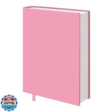 KICNIC Big Pink Fabric Book Cover for Hardcover, 9x11 Inch, 1 Pac
