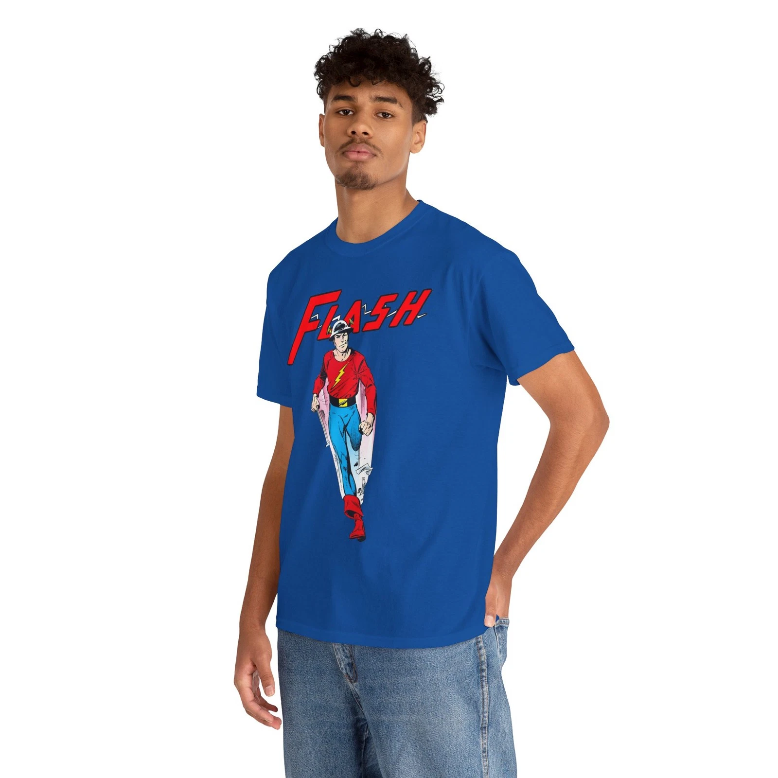 Golden Age Flash T-Shirt - John Byrne Art - DC Comics - Jay Garrick - JSA