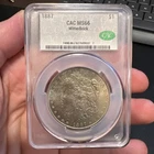 1887 Morgan Silver Dollar MS66 CAC TONER