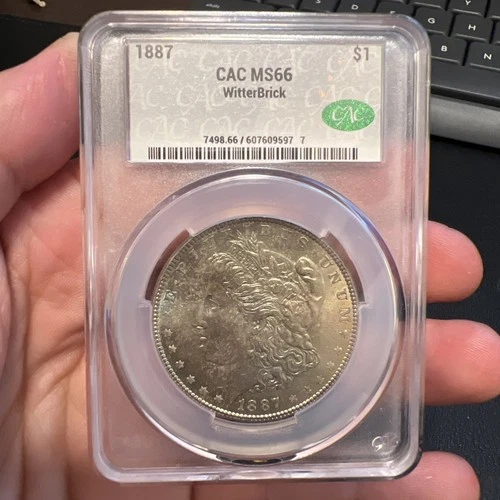 1887 Morgan Silver Dollar MS66 CAC TONER