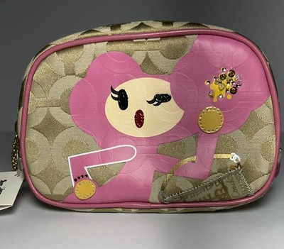 COACH Poppy Chan Pinky Cosmetics Bag*NWT*-Vintage/Rare-Japan