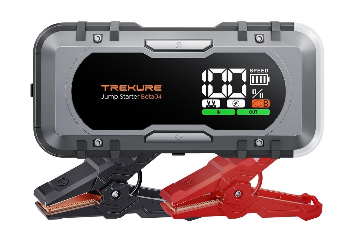TREKURE 8-in-1 Car Battery Jump Starter 8000A Peak 65W Fast