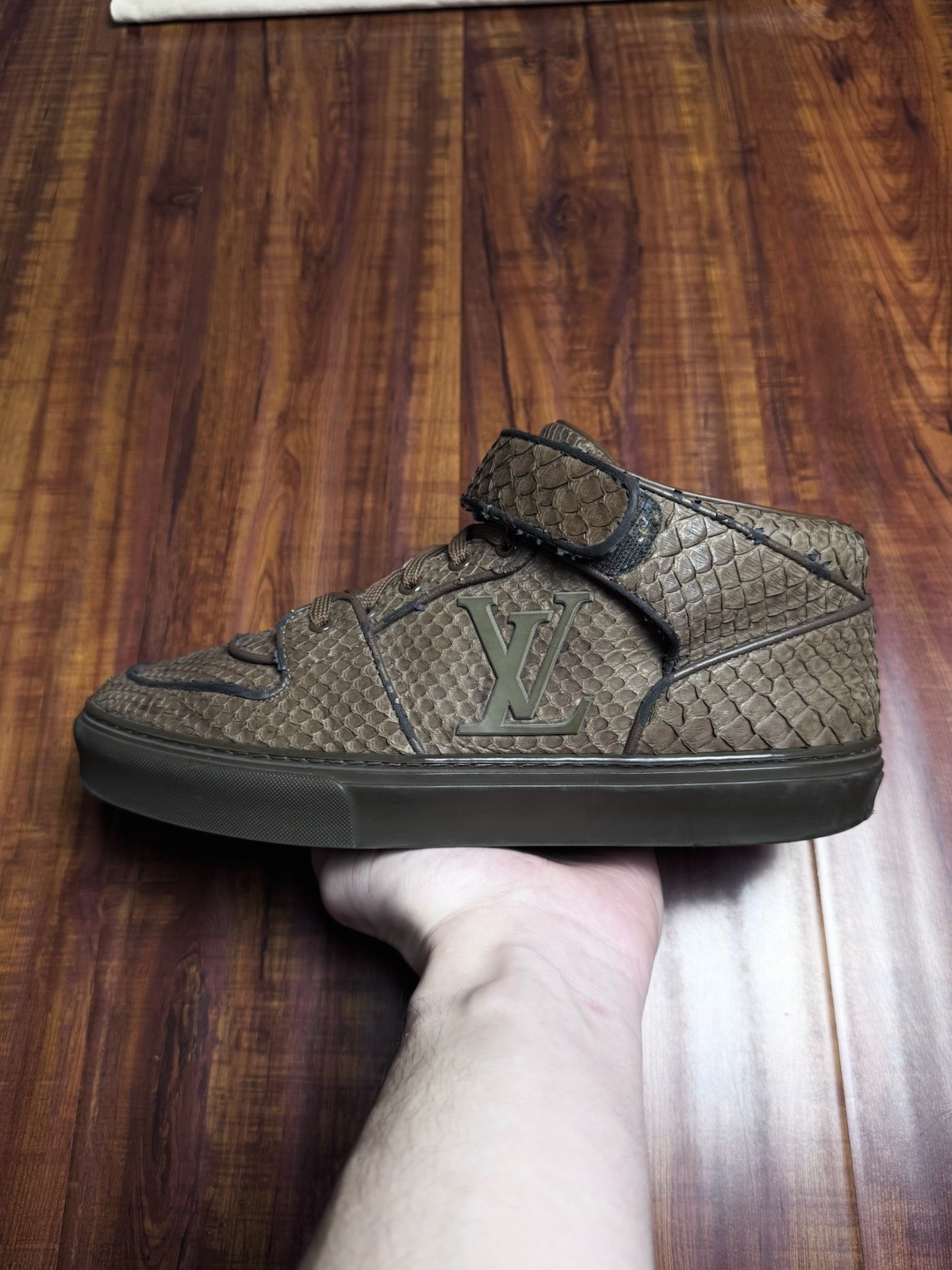 Louis Vuitton Acapulco Authentic Python Skin Brow… - image 2