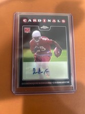 2008 Topps Chrome Dominique Rodgers Cromartie Rookie Autograph Card Cardinals. rookie card picture