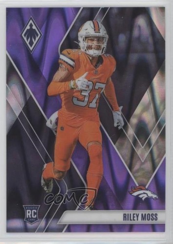 2023 Panini Phoenix Rookies Purple Seismic /125 Riley Moss #182 Rookie RC