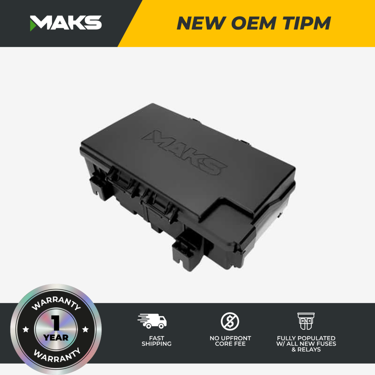 2018 – 2020 Dodge Durango New OEM PDC / TIPM Fuse Box 68425216AB