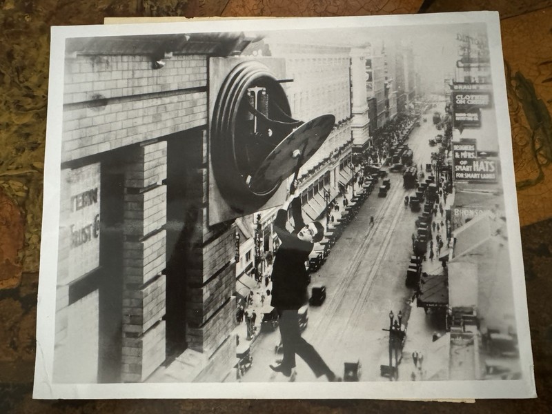 Harold Lloyd “Safety Last” Iconic Silent Film Photo Print / LACMA 1978