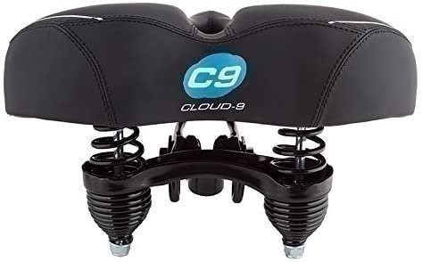 Cruiser Sofa Cloud-9 Bicycle Suspension Cruiser Coil Saddle Black Bike Seat