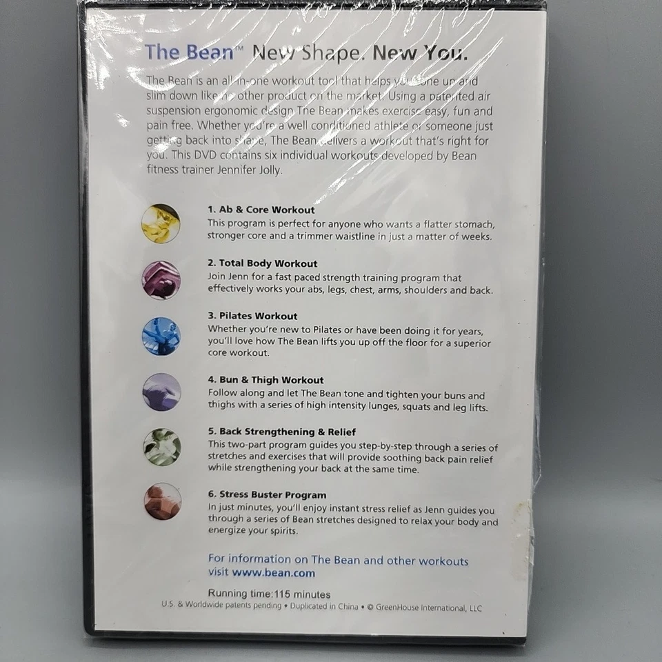 The Bean Workout - 6 Workouts for a New You DVD Factory Sealed - Image 2 of 4