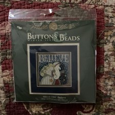 Mill Hill Buttons Beads Winter Series Santa Claus Believe Christmas Mh14-1304