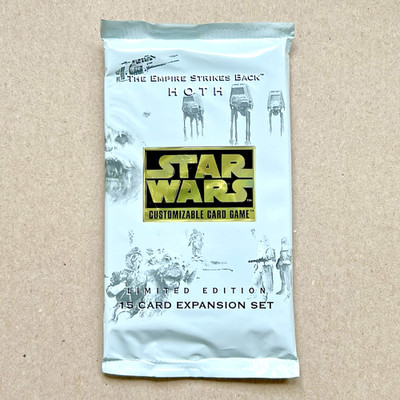 Star Wars CCG Hoth (1996) Trading Card Booster Pack Decipher TCG Limited Edition