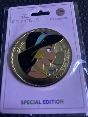 Disney PALM  Jasmine Gold Coin LE 300 Pin Pink A La Mode Aladdin