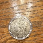 1879 S Morgan Silver Dollar $1 Coin Circulated Silver in Protective Case