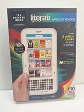 The Sharper Image Literati Wireless Reader Full Color Screen Powered By Kob