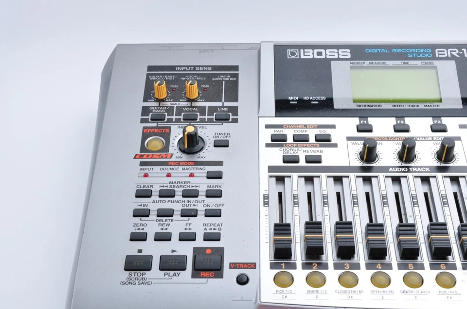 Boss BR-1200CD Digital Recording Studio 2005 w/Adapter Working ZT99619 - Image 4 of 4