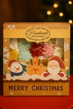 Natural Decorative Soap Gift Box – Handmade Christmas Gift Set of Artisan Soaps