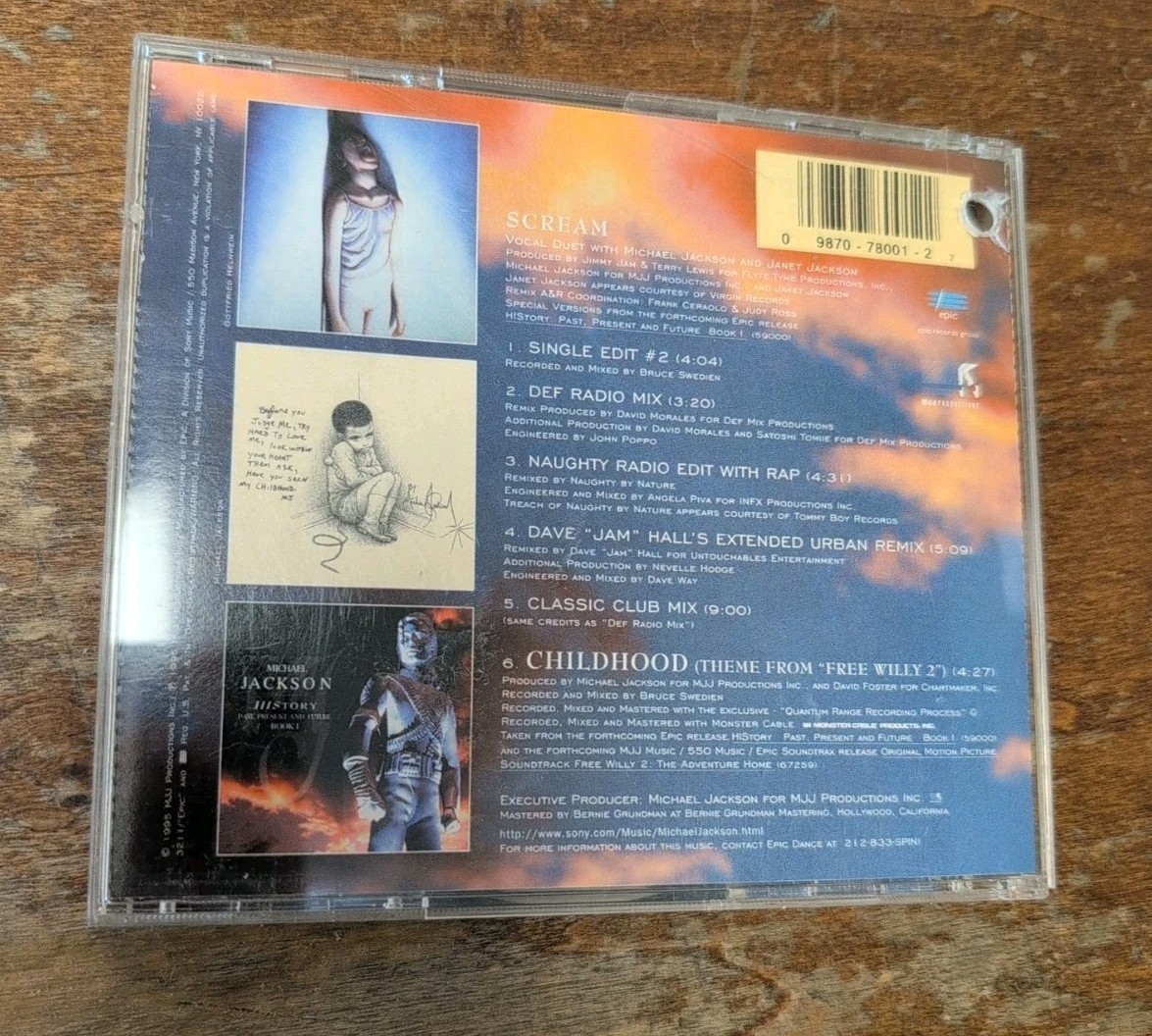 MICHAEL JACKSON - SCREAM/CHILDHOOD CD SINGLE PROMO LIKE NEW OOP | eBay
