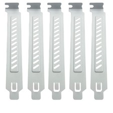 10PCS PCI Slot Covers, White Dust Filter Bracket, Metal Blanking Plate