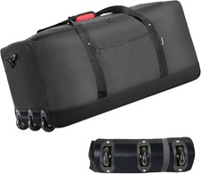 120L Rolling Duffel Bag with Wheels, 32 Inch Travel Luggage Bags for Men  Women