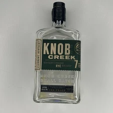 KNOB CREEK Small Batch Kentucky Straight Rye Whiskey  7 Year EMPTY Bottle 750 mL