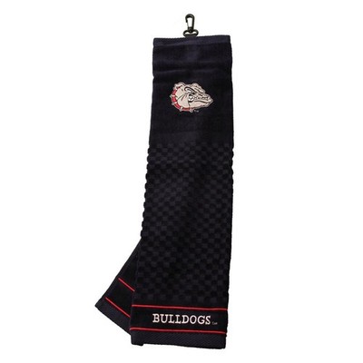 Gonzaga Bulldogs Golf Towel - Team Golf  - Embroidered Premium - Club Bag Wood
