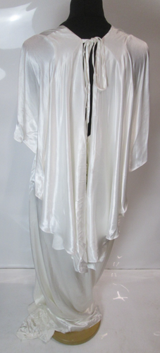 Monsoon Bridal Ivory Plain Cape Effect Sleeveless Long Wedding Dress UK Size 10 - Picture 6 of 16