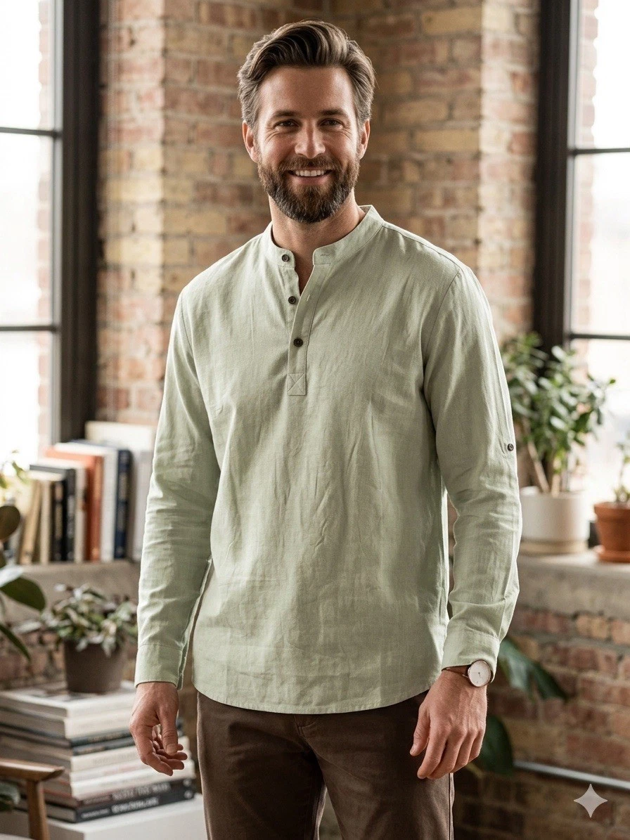 Coofandy Green Linen-Blend Shirt - New With Tags!
Opens in a new window or tab